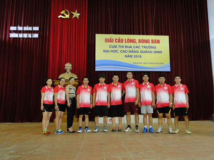 Giải Cầu lông, bóng bàn cụm thi đua các trường Đại học, Cao đẳng Quảng Ninh năm 2018 