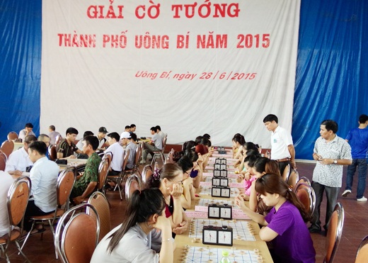 Đội cờ tướng CIC đạt giải 3 toàn đoàn Giải cờ tướng truyền thống thành phố Uông Bí năm 2015 