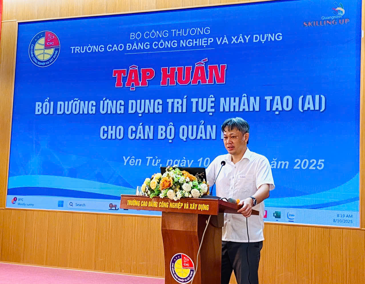 (CIC) TỔ CHỨC TẬP HUẤN BỒI DƯỠNG TRÍ TUỆ NHÂN TẠO (AI) CHO CÁN BỘ QUẢN LÝ 