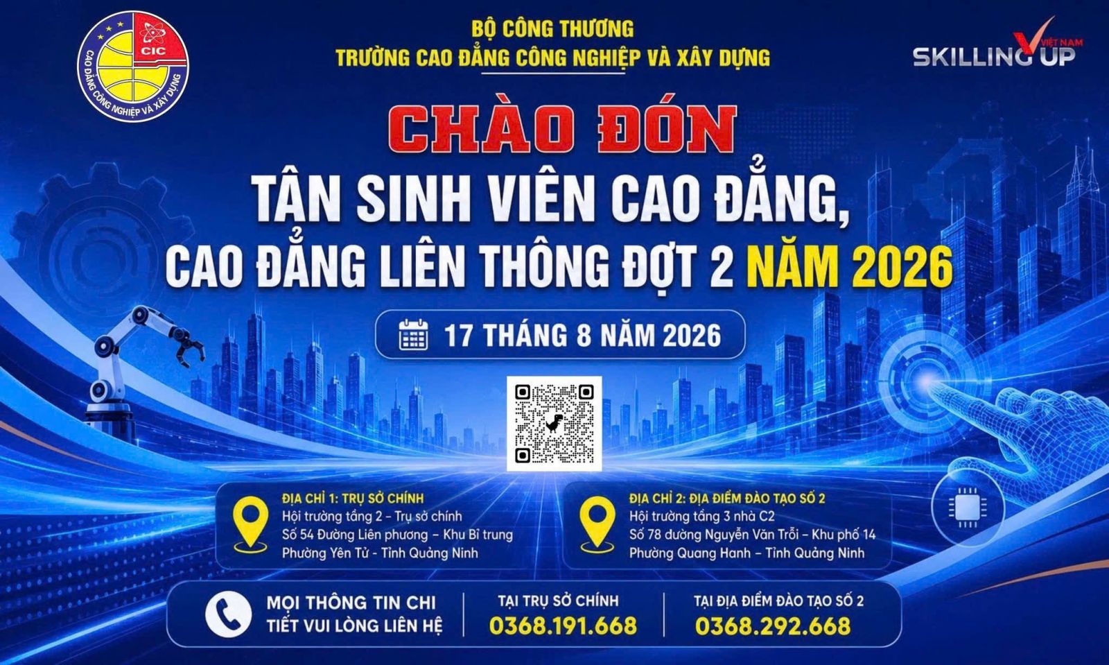 SÔI NỔI ĐÓN TÂN SINH VIÊN CAO ĐẲNG NHẬP HỌC TẠI 03 ĐIỂM ĐÀO TẠO 