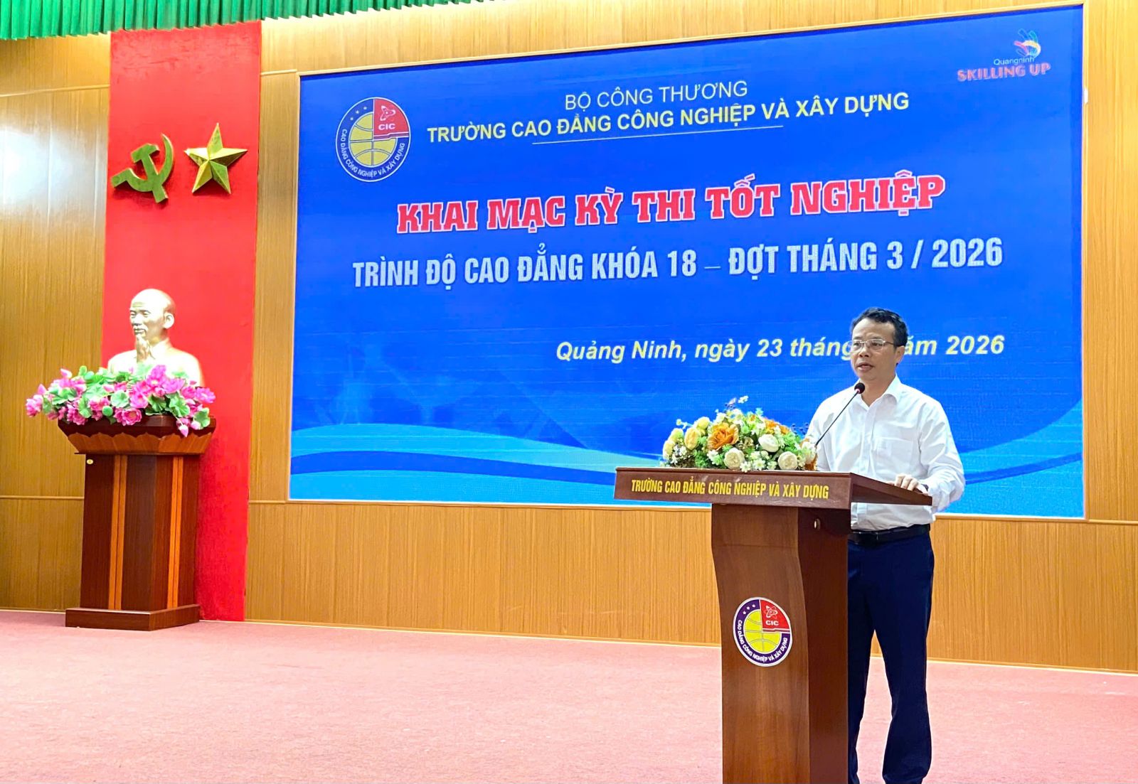 KHAI MẠC KỲ THI TỐT NGHIỆP TRÌNH ĐỘ CAO ĐẲNG KHÓA 18 – DẤU MỐC KHẲNG ĐỊNH CHẤT LƯỢNG ĐÀO TẠO 