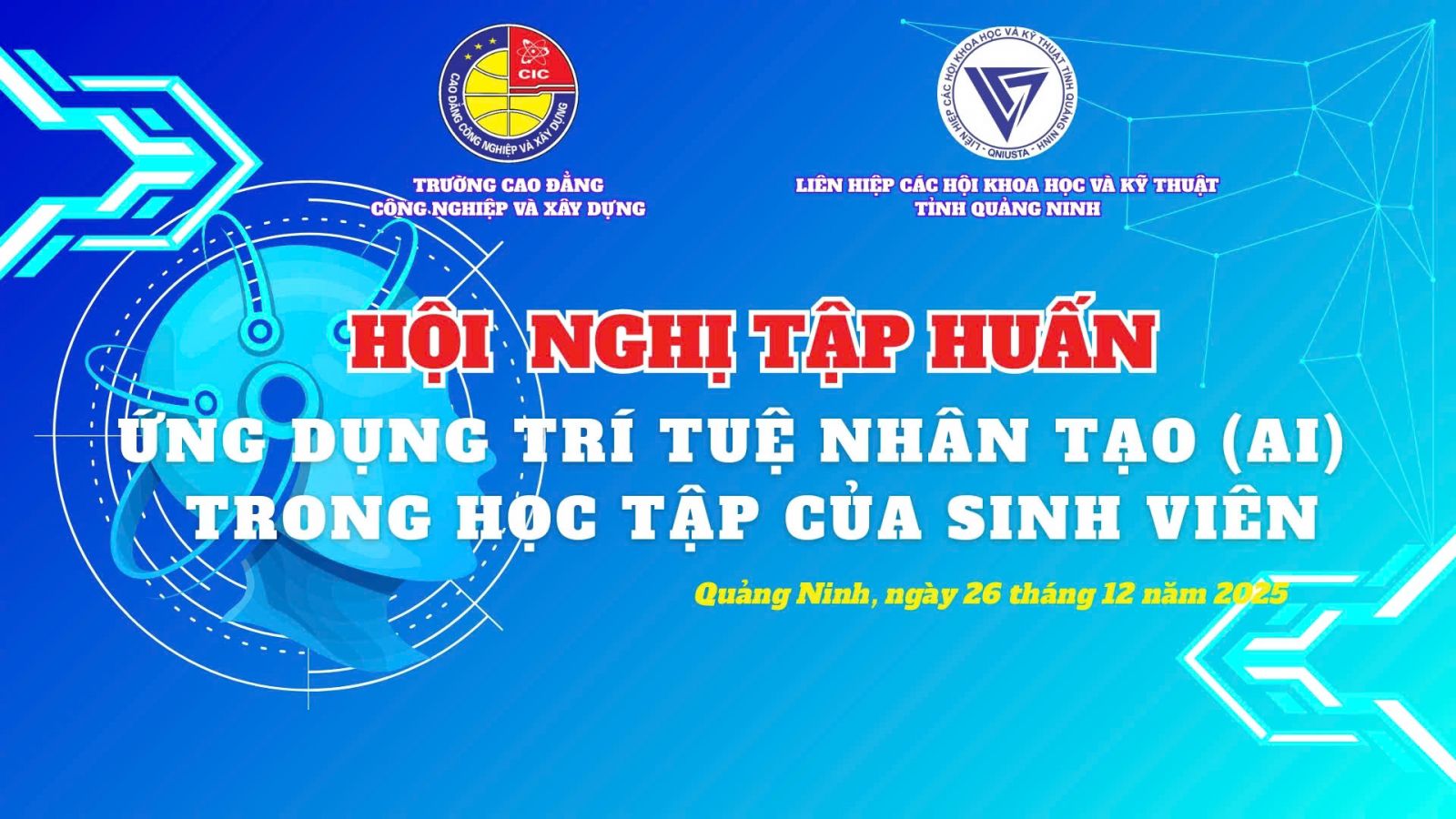 TRƯỜNG CAO ĐẲNG CÔNG NGHIỆP VÀ XÂY DỰNG PHỐI HỢP TỔ CHỨC HỘI NGHỊ TẬP HUẤN “ỨNG DỤNG TRÍ TUỆ NHÂN TẠO (AI) VÀ AN TOÀN MẠNG TRONG HỌC TẬP CHO SINH VIÊN” 