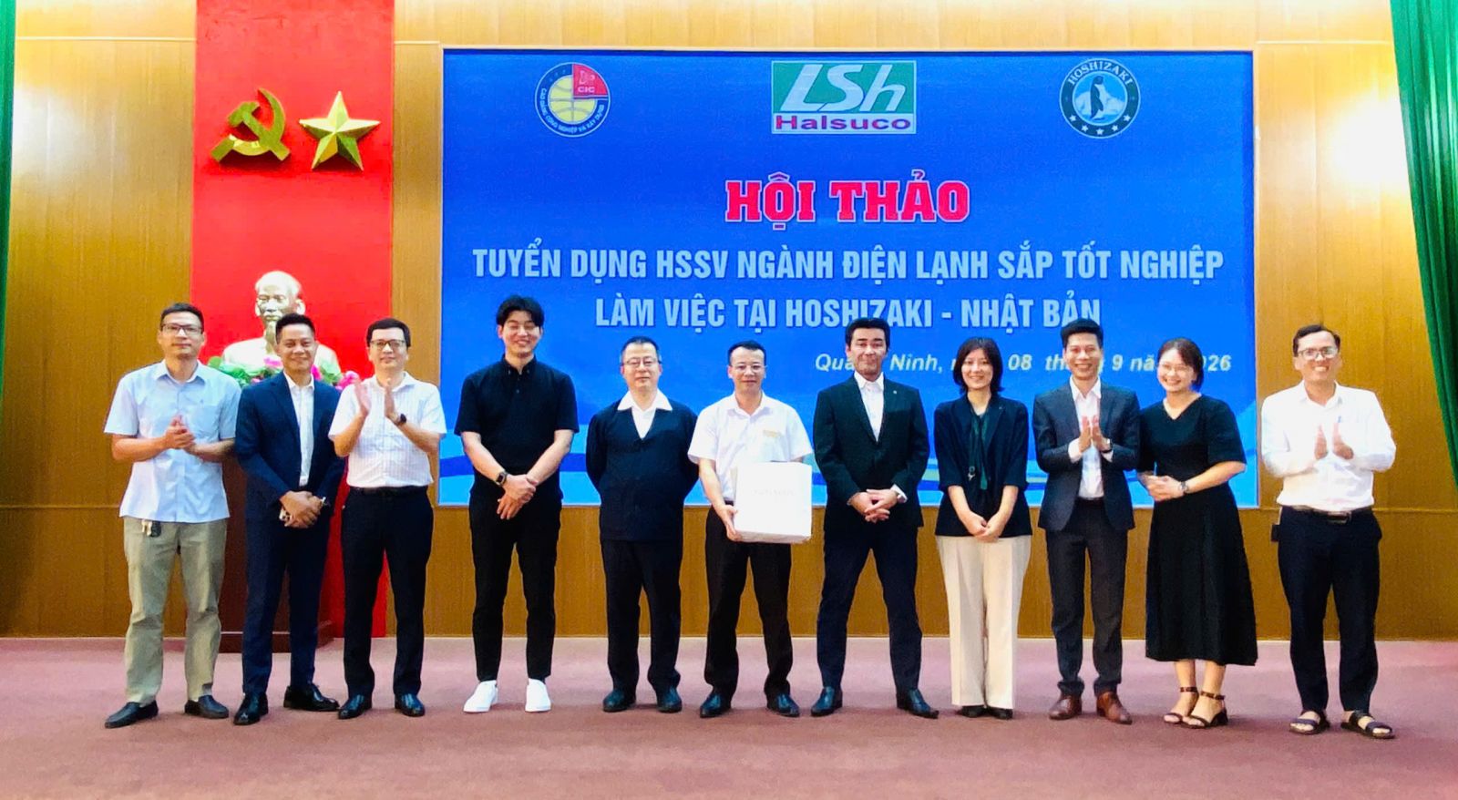 (CIC) PHỐI HỢP TỔ CHỨC HỘI THẢO TUYỂN DỤNG HSSV NGÀNH ĐIỆN LẠNH LÀM VIỆC TẠI HOSHIZAKI – NHẬT BẢN 