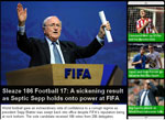 Báo giới Anh tức tối vì Sepp Blatter tái đắc cử 